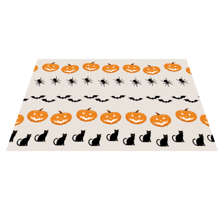 Pumpkin spider cat pogrinjek - TenStickers