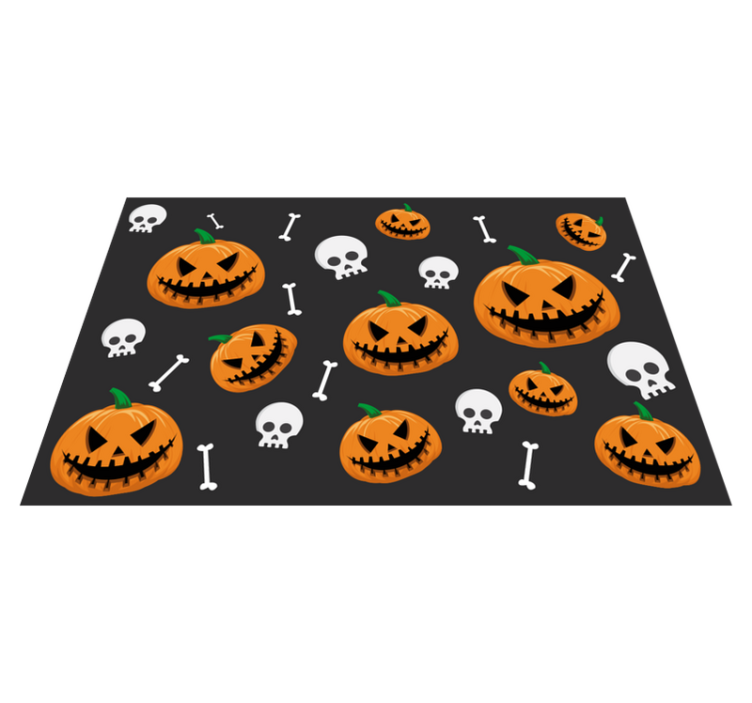 Halloween pumpkin pattern pogrinjek - TenStickers