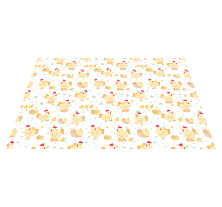 Cute chicken pattern otroški pogrinjek za mizo - TenStickers