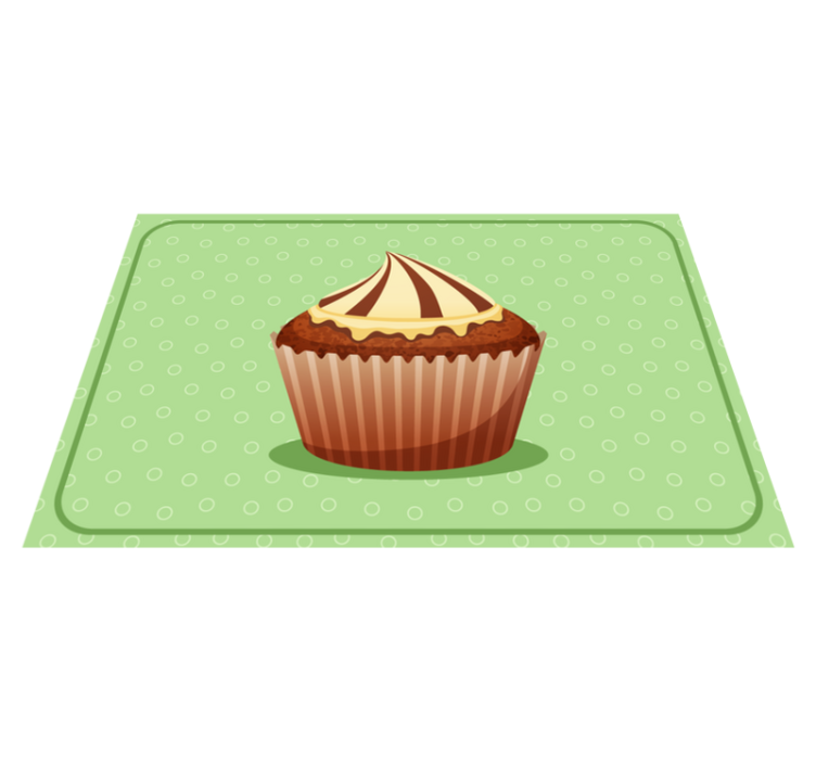 Cupcake graphic izvirna jedilna podloga - TenStickers