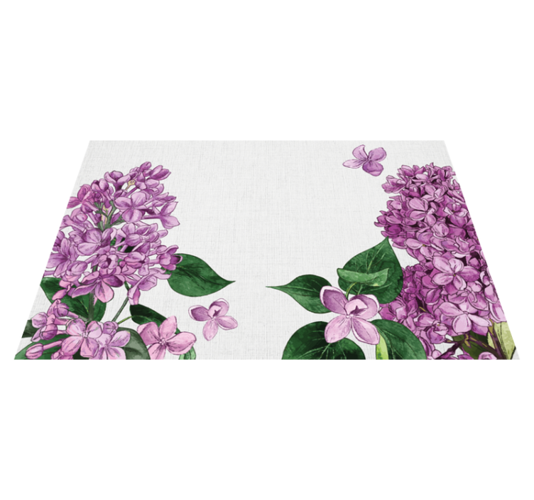 Lilac floral pattern izvirna jedilna podloga - TenStickers