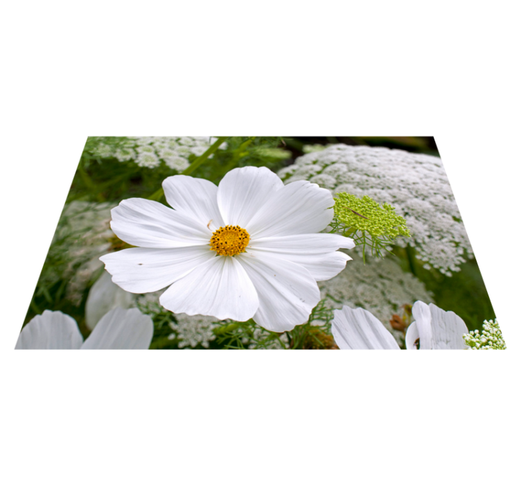 Elegant white blossom izvirna jedilna podloga - TenStickers