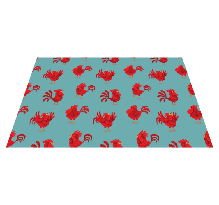 Charming rooster pattern izvirna jedilna podloga - TenStickers