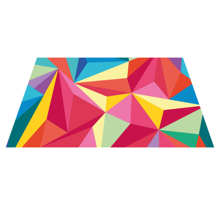 Geometric color composition izvirna jedilna podloga - TenStickers