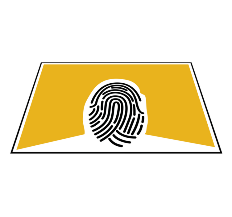 Stylized fingerprint graphic izvirna jedilna podloga - TenStickers
