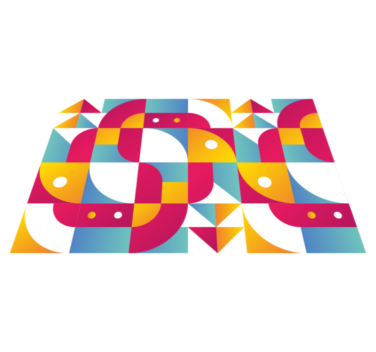 Bold geometric patterns moderni prtički - TenStickers