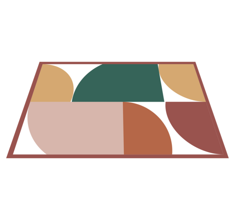 Geometric color segments moderna miza - TenStickers