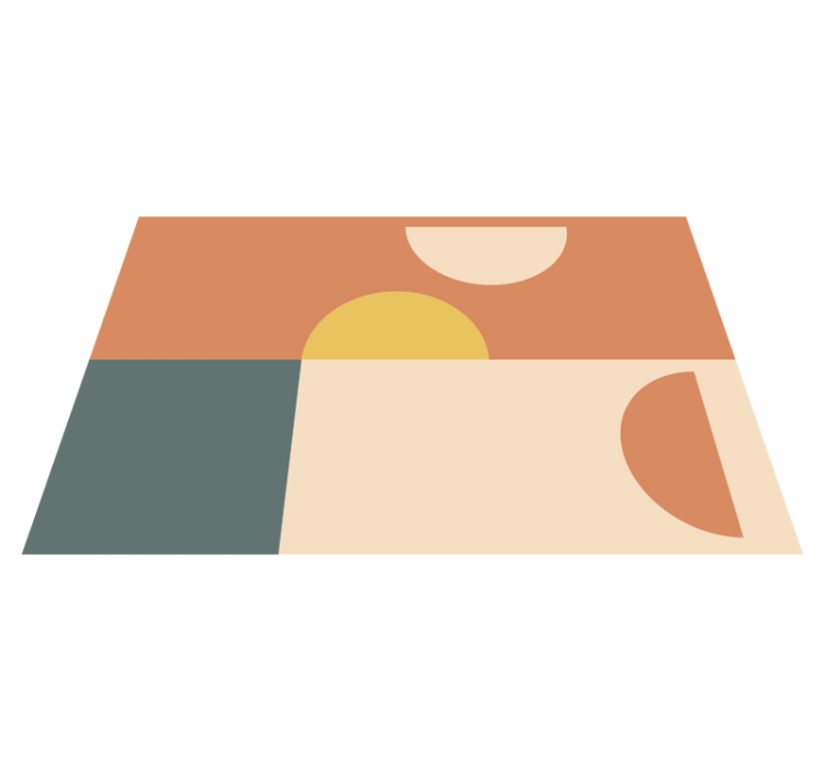 Barvite geometrijske oblike za moderno mizo - TenStickers