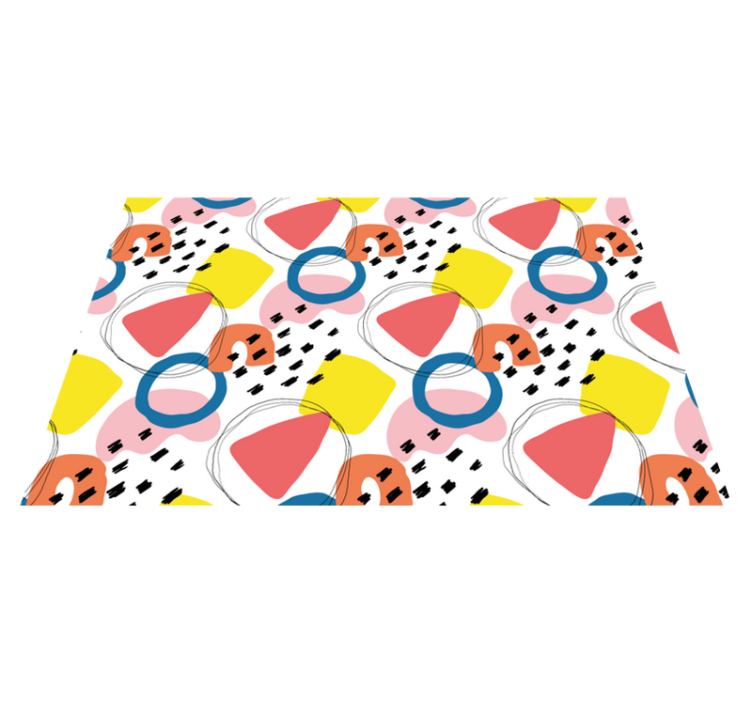 Lively geometric elements sodobna miza - TenStickers