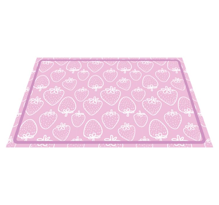 Strawberry patterned mat otroški pogrinjek za mizo - TenStickers