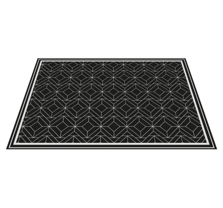 Geometric black surface moderni prtički - TenStickers