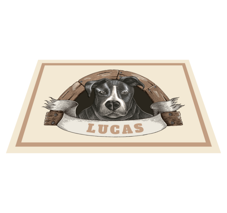 Dog portrait illustration izvirna jedilna podloga - TenStickers
