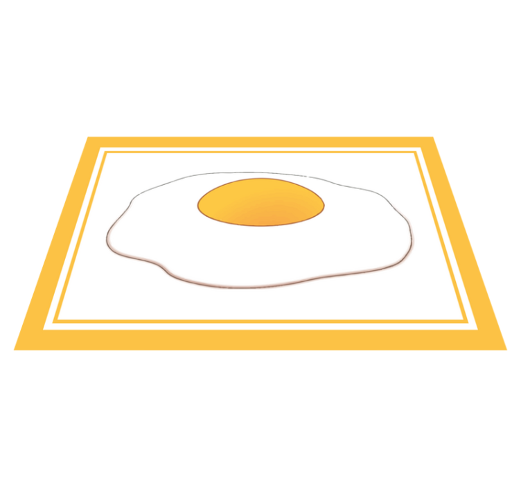 Fried egg shape izvirna jedilna podloga - TenStickers