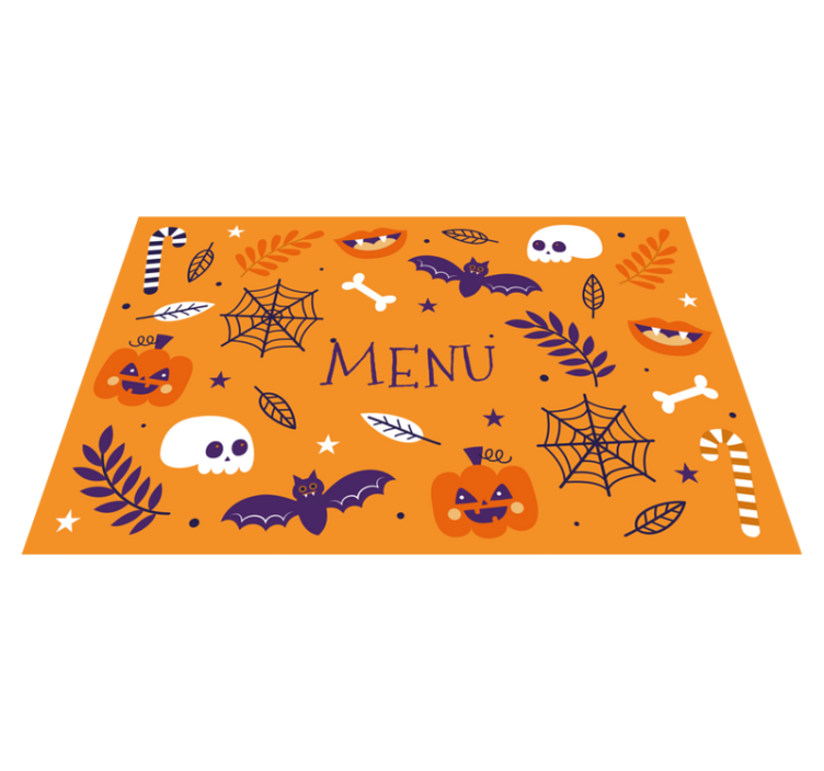 Spooky halloween menu za pogrinjek - TenStickers
