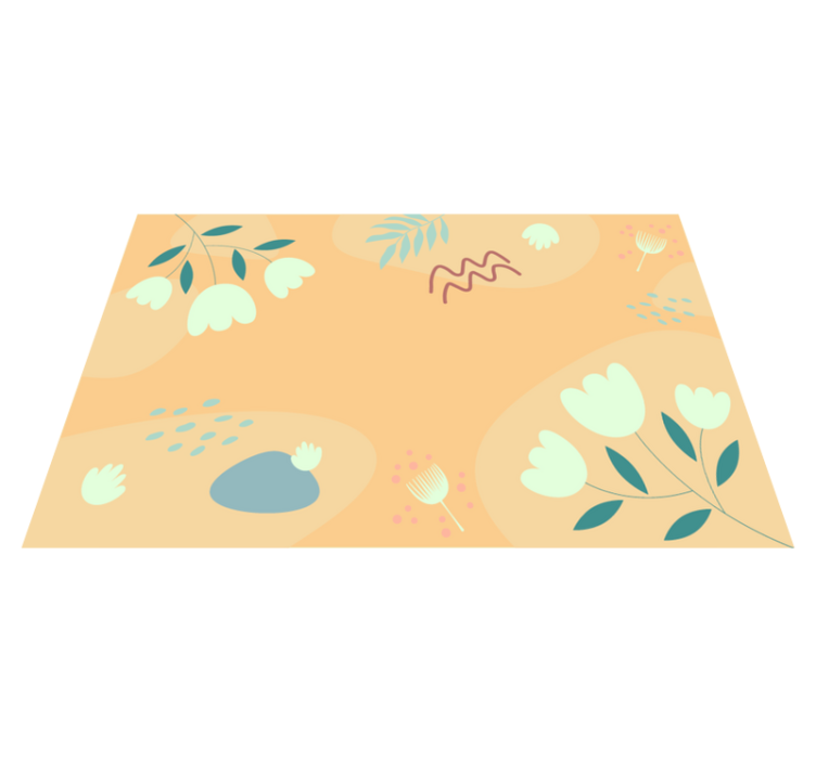 Abstract floral pattern izvirna jedilna podloga - TenStickers