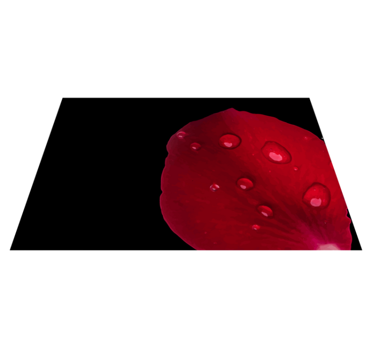 Red petal surface teksturna pogrinjek - TenStickers