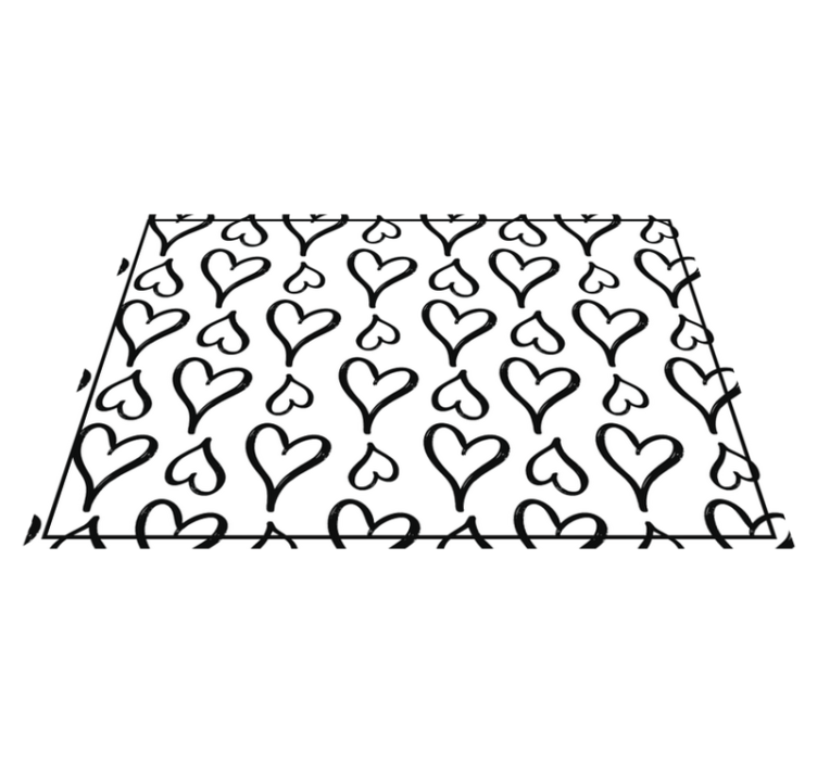 Hearts pattern playful otroški pogrinjek za mizo - TenStickers