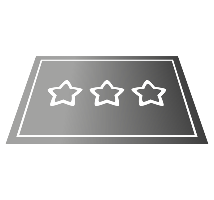 Star rating display za moderno postavitev mize - TenStickers
