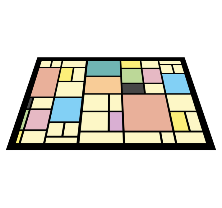 Geometrijski abstraktni vzorec modernih prtov - TenStickers