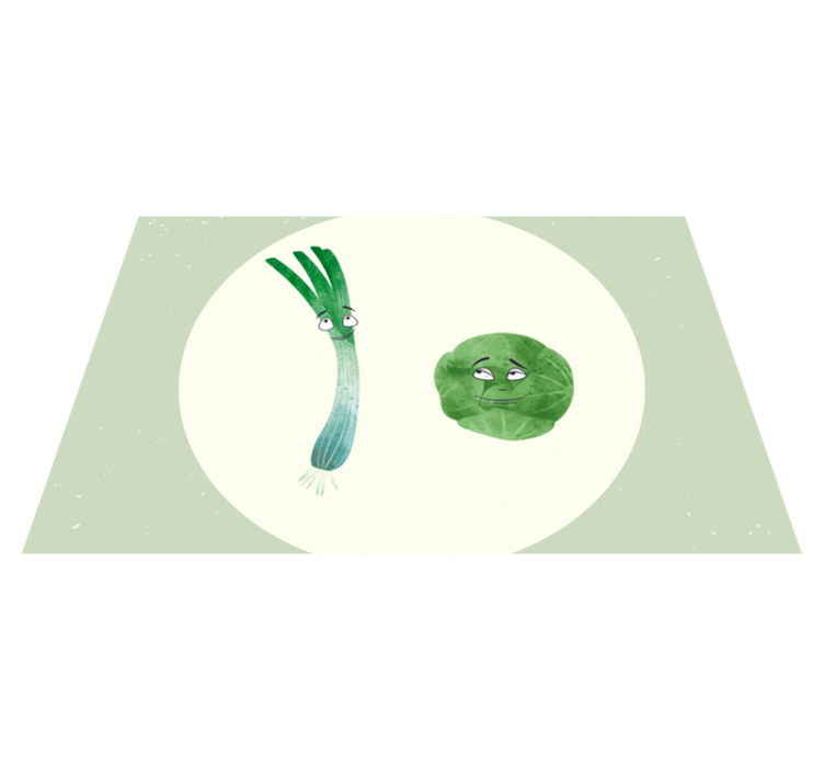 Por in brstični ohrovt ilustracije pogrinjkov - TenStickers