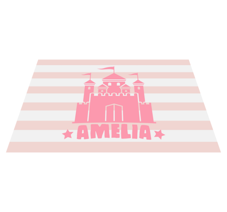 Castle with flags otroški pogrinjek za mizo - TenStickers