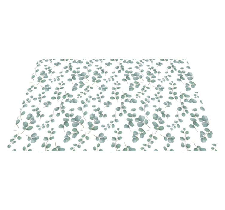 Eucalyptus leaf pattern teksturna pogrinjek - TenStickers