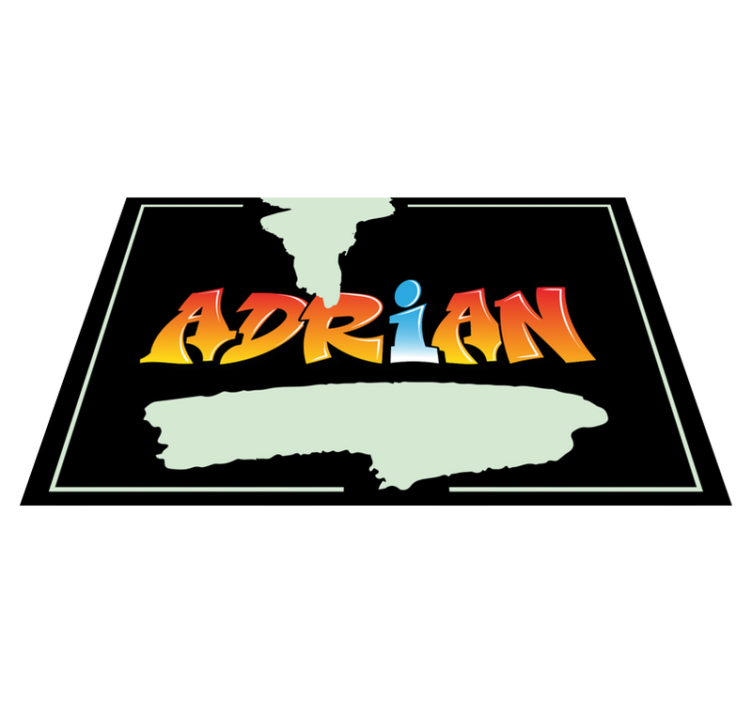 Pogrinjki z grafitnimi črkami vašega imena - TenStickers