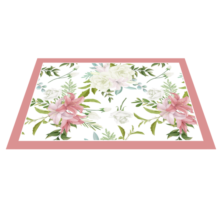 Floral pattern centerpiece izvirna jedilna podloga - TenStickers