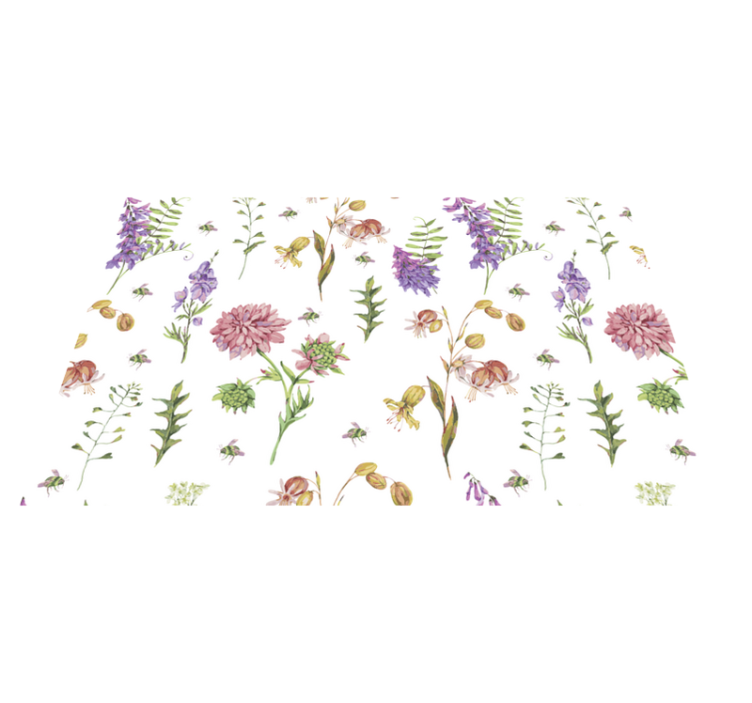 Floral botanical motif izvirna jedilna podloga - TenStickers