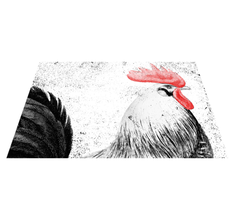 Rooster illustration izvirna jedilna podloga - TenStickers