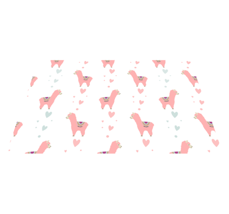 Cute llama pattern otroški pogrinjek za mizo - TenStickers