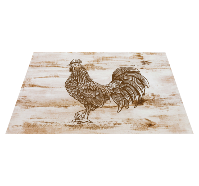 Stylish rooster illustration moderno podstavki - TenStickers