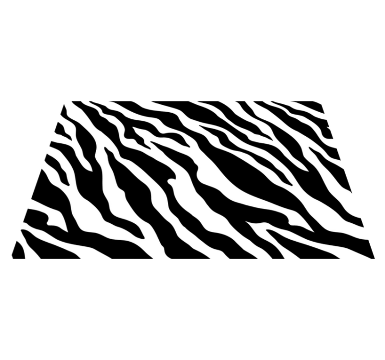 Zebra stripe pattern teksturna pogrinjek - TenStickers