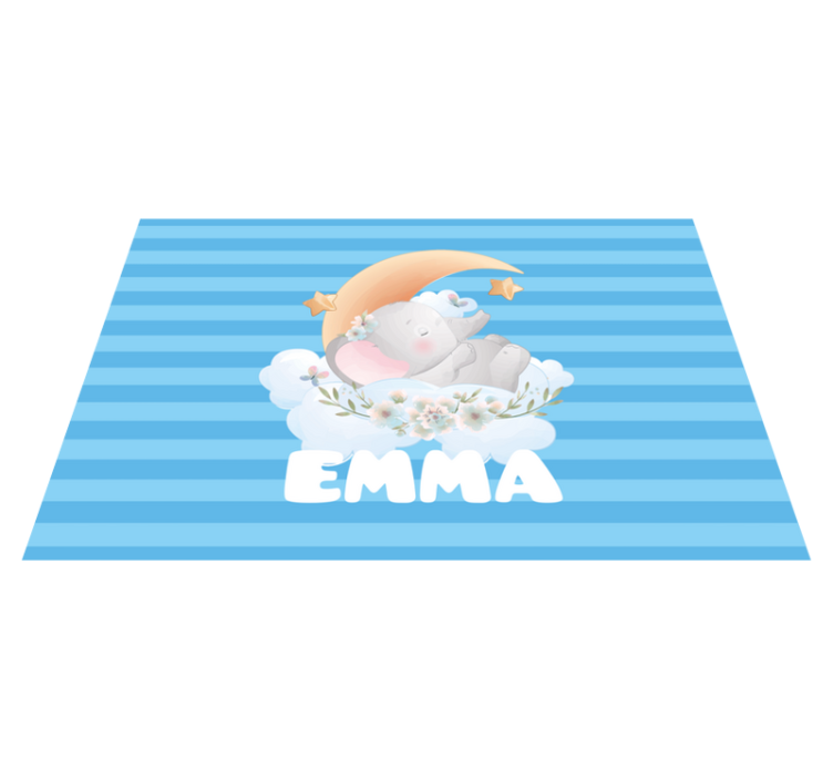 Adorable elephant design otroški pogrinjek za mizo - TenStickers