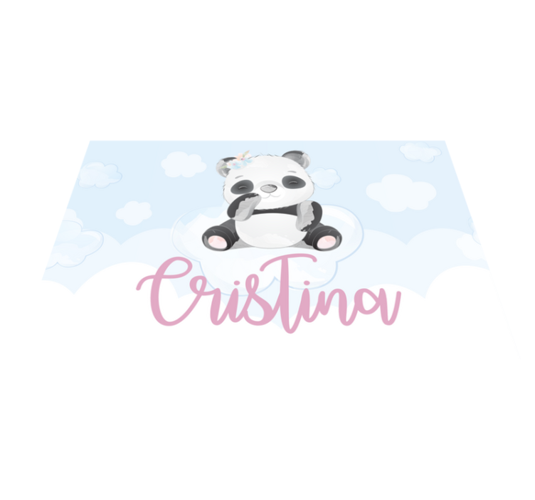 Cute panda character otroški pogrinjek za mizo - TenStickers