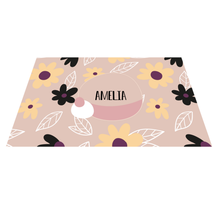 Customized botanical print otroški pogrinjek za mizo - TenStickers