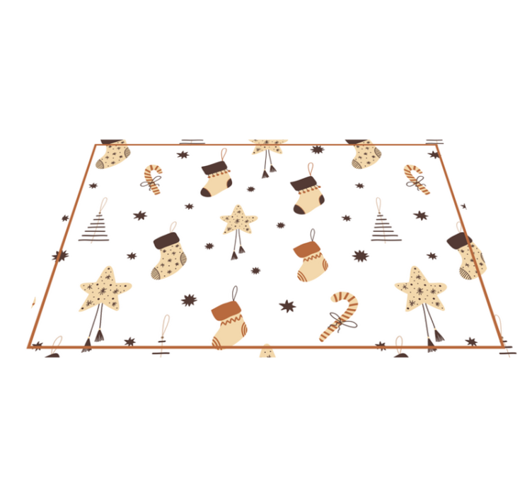 Festive stockings motif božična pogrinjek - TenStickers