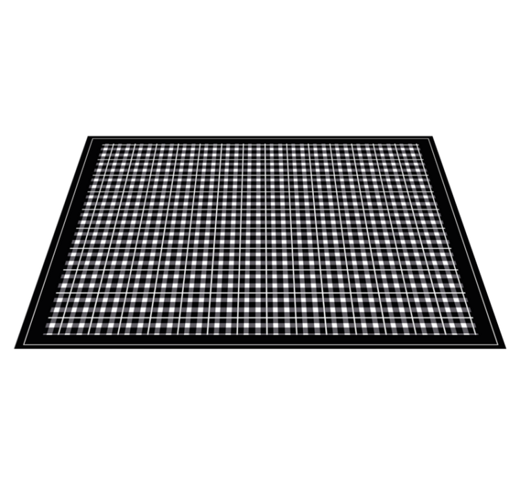 Checked table top z teksturnim pogrinjkom - TenStickers