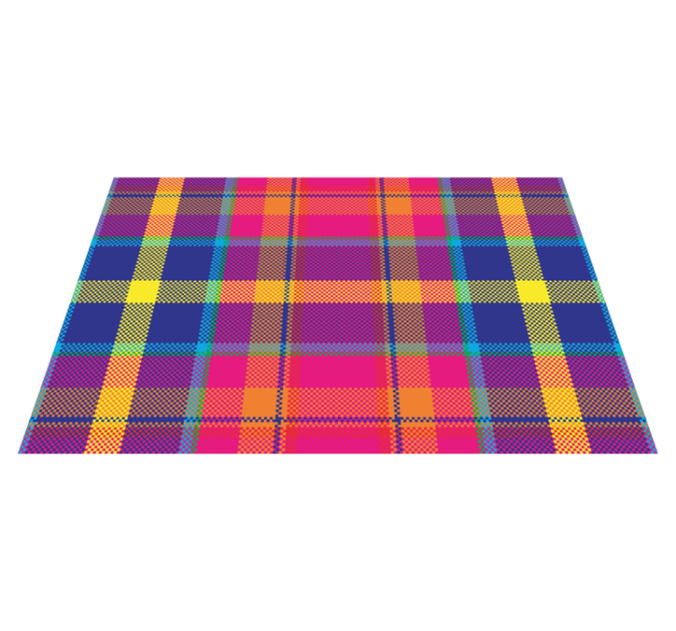 Colorful plaid pattern teksturni pogrinjek - TenStickers