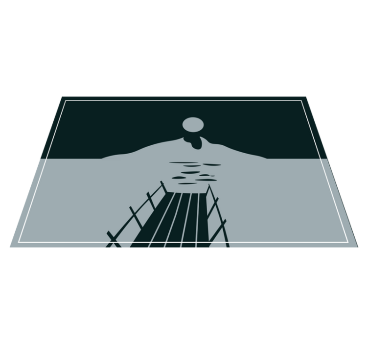 Bridge over water moderno preprogo - TenStickers