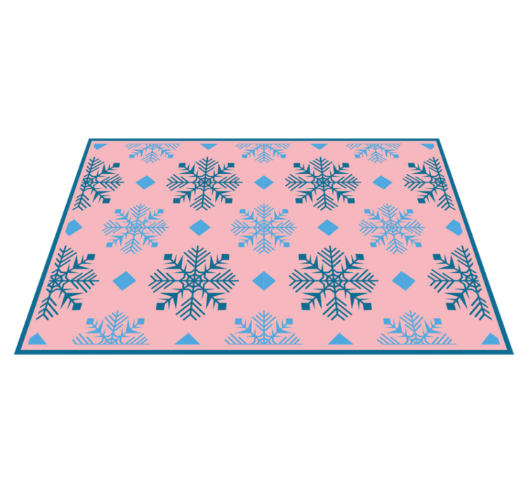 Snowflake pattern table setting božična pogrinjek - TenStickers