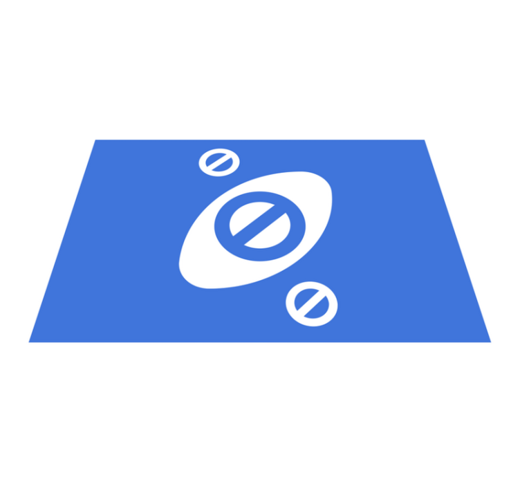 Minimalist blue accent moderno preprogo - TenStickers