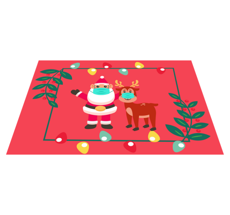 Santa and sleigh božična pogrinjek za mizo - TenStickers