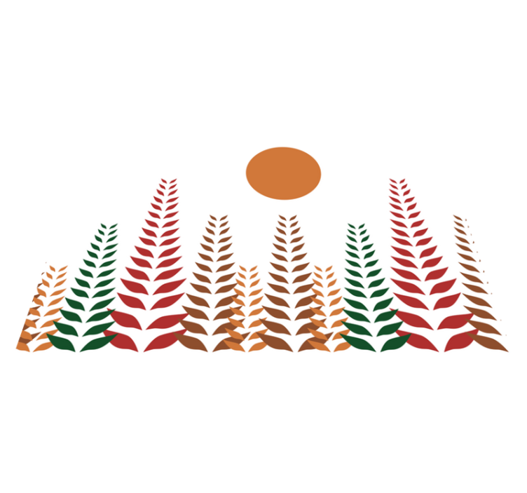 Stylish leaf motif moderno podložje - TenStickers