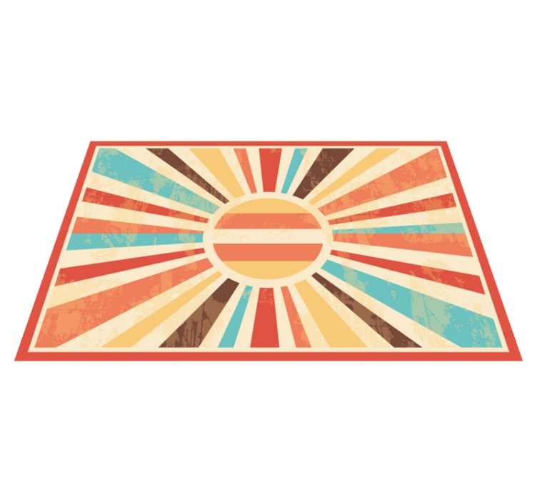Vibrant sunburst motif moderno podstavke - TenStickers