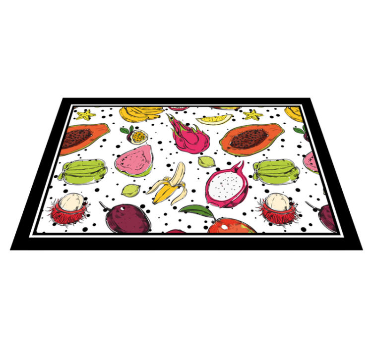 Vibrant fruit motif izvirna jedilna podloga - TenStickers