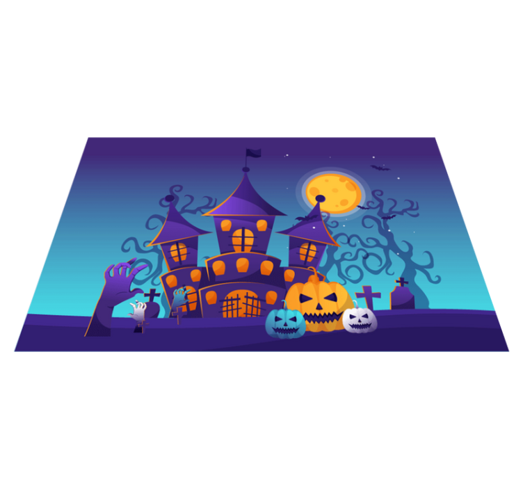 Pogrinek v spooky castle sceni - TenStickers