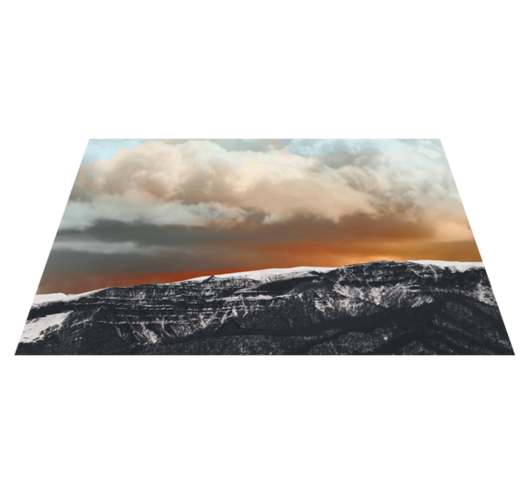 Mountain sunset horizon teksturni pogrinjek - TenStickers