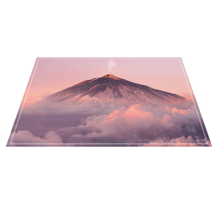 Volcanic mountain landscape moderno podstavno preprogo - TenStickers