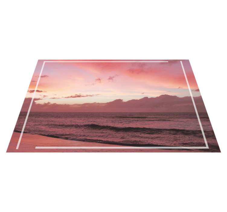 Serene coastal sunset moderno podstavke - TenStickers